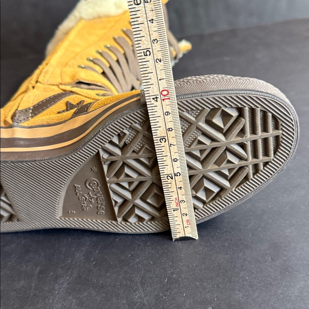 Rare🌟Vtg Converse brown leather XXHI sneakers Knee high full lace buckle.Size 7 - Picture 13 of 16